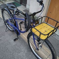 [TAKEDA] Town Cruiser(タウンクルーザー)26吋 外装6段/ネイビーXブラック