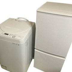 【単身者用3点セット】SHARP洗濯機&冷蔵庫&電子レンジ