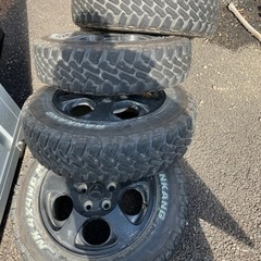 175/80/16ナンカンFT9マッドタイヤホワイトレター パジェロイオ純正