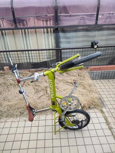 Peugeotのライムグリーン色16インチ