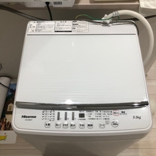 受取先決定【お値下げ可能】洗濯機　ハイセンス　HW-G55B-W