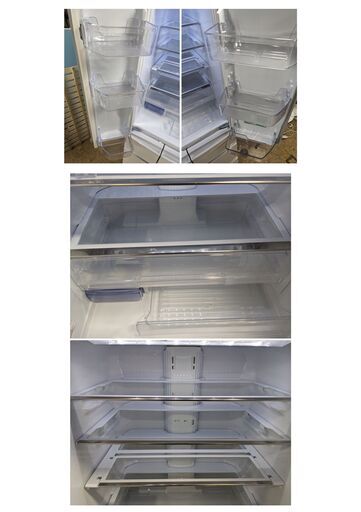 2021年製 三菱 ノンフロン冷凍冷蔵庫 462L MR-R46G-W 6ドア 切れちゃう瞬冷凍 まるごとクリーン清氷