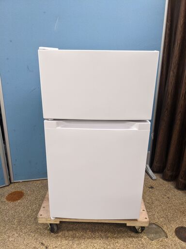 【高年式】 2022年製 アイリスオーヤマ 2ドア冷凍冷蔵庫 87L PRC-B092D-W コンパクト 左右ドア開き対応