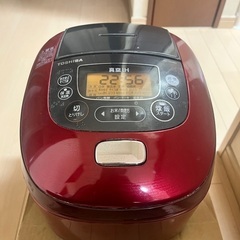 TOSHIBA 炊飯器 真空IH RC-10VRH レッド