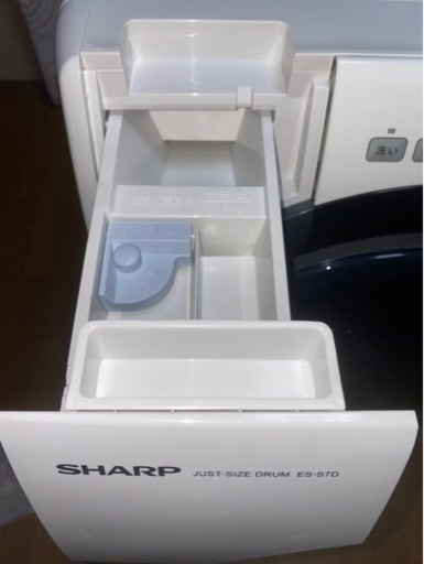 【値下げしました】SHARP ドラム式洗濯機 ES-S7D-WL 2020年製
