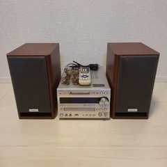 CD MD Bluetooth ラジオ高音質コンポ&スピーカー