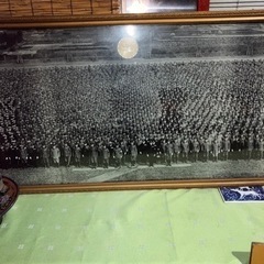 御野立所の観兵式集合写真(昭和天皇/軍人/戦時)額入り