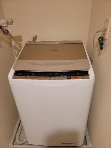 【 新品 】 日立洗濯機ビートウォッシュ8キロ　2018年 乾燥機