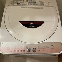 SHARP 洗濯機　6kg 決まりました