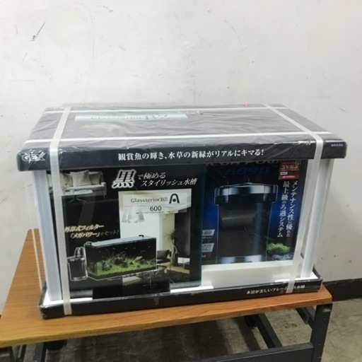 取引場所　南観音　K2304-090 GEX 57ℓ水槽　60×30×36cm ガラス　ろ過ポンプセット　未開封未使用品