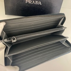 【鑑定済】PRADA(プラダ) サファーノ ラウンド長財布   リサイクルショップ宮崎屋住吉店 24.10.20F