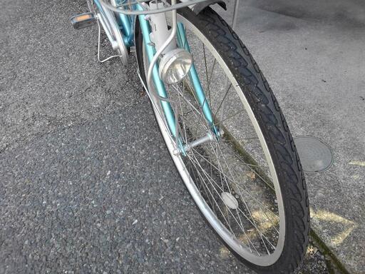 中古自転車2861 前後タイヤ新品！ 26インチ ギヤなし ダイナモライト