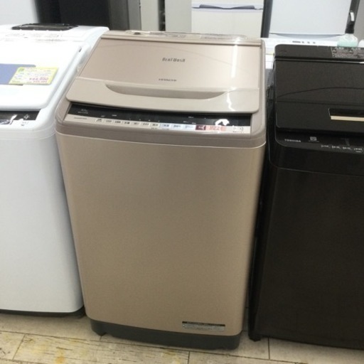 【✨ファミリーサイズ❗️ナイアガラ❗️ビートウォッシュ❗️✨】定価¥129,580 HITACHI/日立 10㎏洗濯機 AW-V100B 2018年製