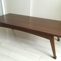 無垢材　日本製ローテーブル　