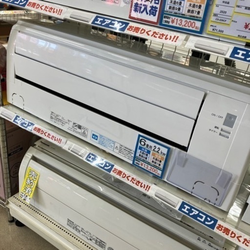 売れてます2019年製 三菱重工 2.2kwルームエアコン BEAVER ビーバー SRK22TX-W MITSUBISHI  7151 17800円