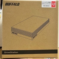 【新品未使用】BUFFALO、2TB 録画用 外付けハードディスク