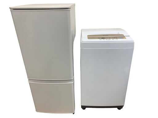 J 生活家電 2021年製 冷蔵庫/洗濯機セット 配送可 146L2ドア冷蔵庫/5kg洗濯機 動作確認済 女性ワンオーナー品 MR-P15F-W/ IAW-T502EN