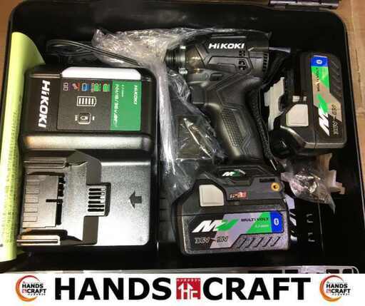 ハイコーキ WH36DC（2XPDS） インパクトドライバ バッテリー×2 充電器 フルセット 未使用 【ハンズクラフト宜野湾店】