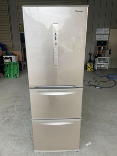 【2020年製】　パナソニック　3ドア 冷凍冷蔵庫 335L NR-C341C-N シルキーゴールド エコナビ 野菜室が真ん中