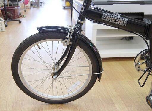 ②折りたたみ自転車 20インチ E-Style 黒 6段変速 折り畳み 折畳み 