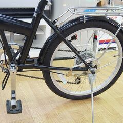 ②折りたたみ自転車 20インチ E-Style 黒 6段変速 折り畳み 折畳み