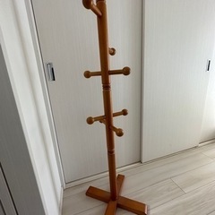 【値下げ】木製ポールハンガー
