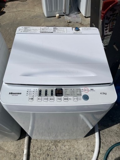 【‼️2021年製‼️】Hisense洗濯機  4.5kg