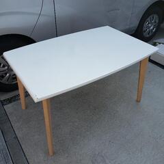 ニトリ 食卓テーブル イーニー ホワイト 木製テーブル