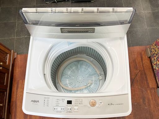 ★AQUA★ 全自動洗濯機 AQW-S45J 2021年製