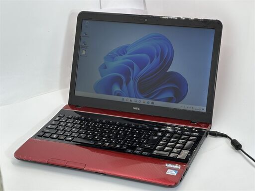 送料無料 保証付 新品高速SSD256GB 15.6型ワイド ノートパソコン NEC LS150JS6R 中古動作良品 4GB DVDマルチ 無線 Windows11 Office