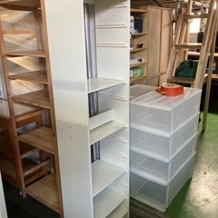 IKEAラック　スライドレール式、棚板4枚