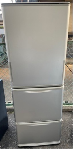 【1】SHARP 冷蔵庫15年製 350L  SJ-WA35B-S 0403-80