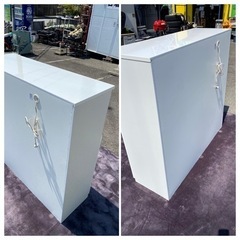 今週限定値引ポッキリ 人気のホワイト食器棚(重いですヨ！)