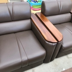 高級本革応接セット ソファセット＋テーブル コンディション良好品❗️
