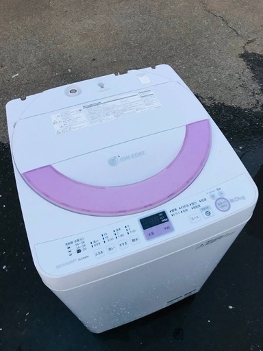 ♦️EJ1374番SHARP全自動電気洗濯機 【2013年製】
