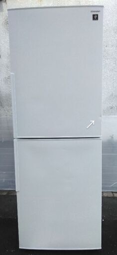 シャープ 2ドア冷凍冷蔵庫  SJ-PD28E-W 280L 18年製 ホワイト 配送無料