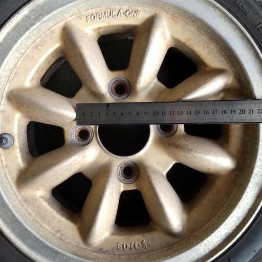 当時物114.3 4穴 旧車ホイール 13インチ ワタナベ FORMJLA▫ONE 街道