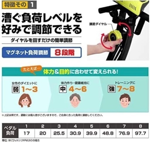 フィットネス、トレーニング 【値下げ】エアロバイク 静かなので夜でも 