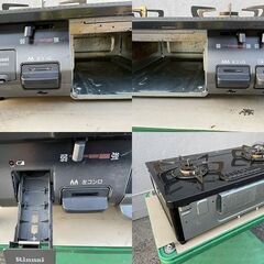 ★動作〇 保証有★ 都市ガス コンロ リンナイ KGDM64BK2R 2018年製 2口 グリル 押しボタン RT64JH2 