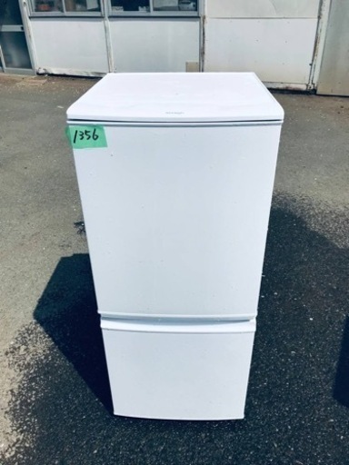 1356番 シャープ✨冷凍冷蔵庫✨SJ-D14A-W‼️