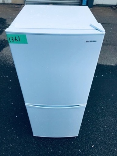 ✨2021年製✨1361番 アイリスオーヤマ✨冷凍冷蔵庫✨IRSD-14A-W‼️