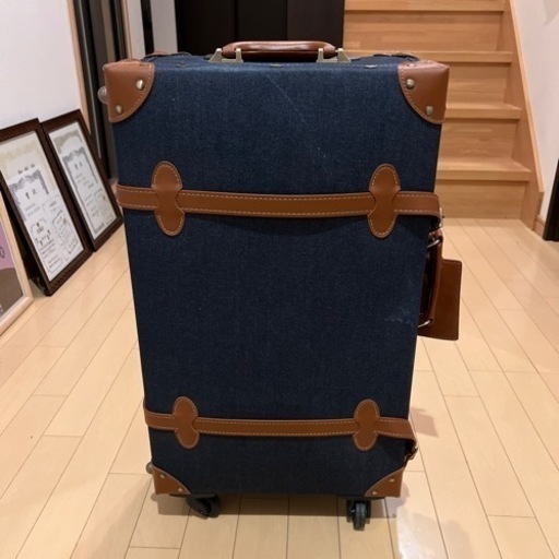 美品　デニム地　スーツケース