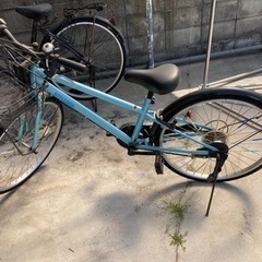 24インチ　子供　自転車　水色