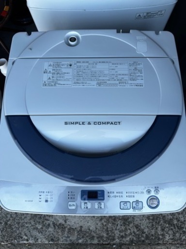 美品　SHARP   全自動洗濯機 5.5kg  es-ge55r-h新居のお供に T-GARAGE