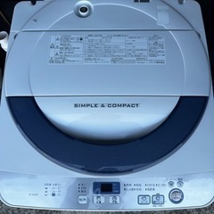 美品　SHARP   全自動洗濯機 5.5kg  es-ge55...
