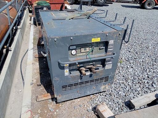 【ヤフオク】エンジンコンプレッサー PDS75S 中古 北越工業 エアマン