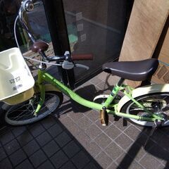 18インチ　子供　自転車　イオン　キッズショウ　グリーン