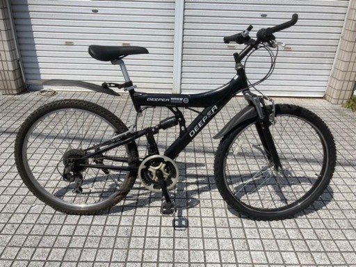 【26インチマウンテンバイク】3x6段変速　センターサスペンション付　前タイヤ新品❗️若林自転車　唐崎店　SALE中❗️