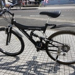 26インチマウンテンバイク】3x6段変速 センターサスペンション付 前 