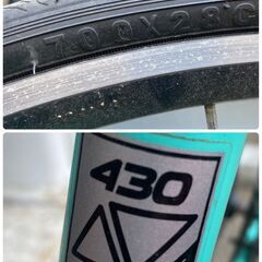 air-on エアーオン クロスバイク 自転車 水色 スカイブルー 430サイズ 中古品　直接引取大歓迎‼　地域限定有料配送サービスあり‼